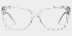 Edna Clear Rectangle Glasses0