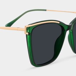 Krystle Green Square Sunglasses4