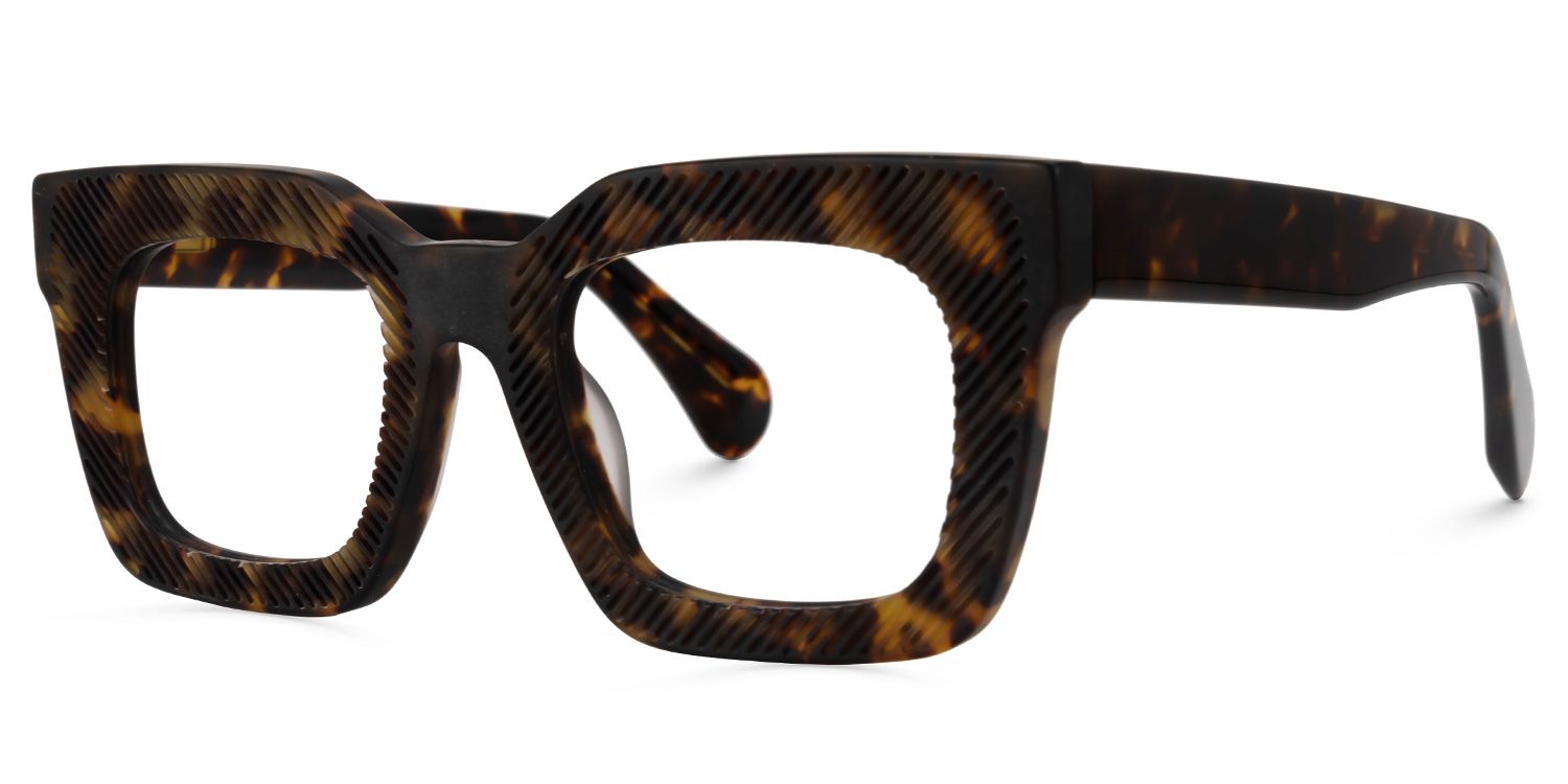 Keisa Square Tortoise Eyeglasses & Frame Glasses | ZEELOOL1