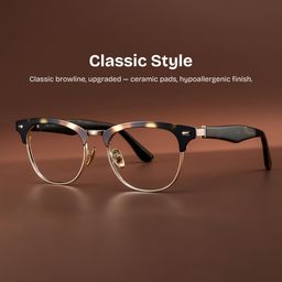 Penelope Tortoise Browline Glasses0