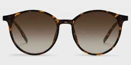 Blanco Tortoise Round Sunglasses0