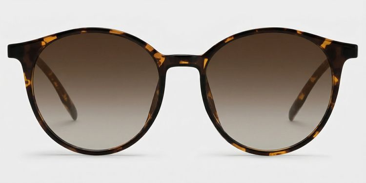 Blanco Tortoise Round Sunglasses
