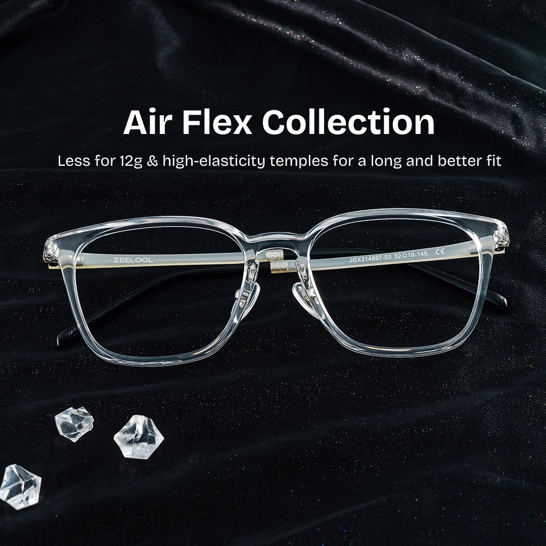 Lily Upswept Rectangular Frames with Rounded Corners | ZEELOOL0