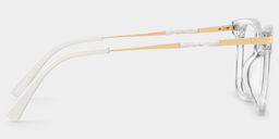 Jacqui Clear Rectangle Glasses5