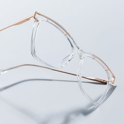 Krystle Clear Square Glasses0