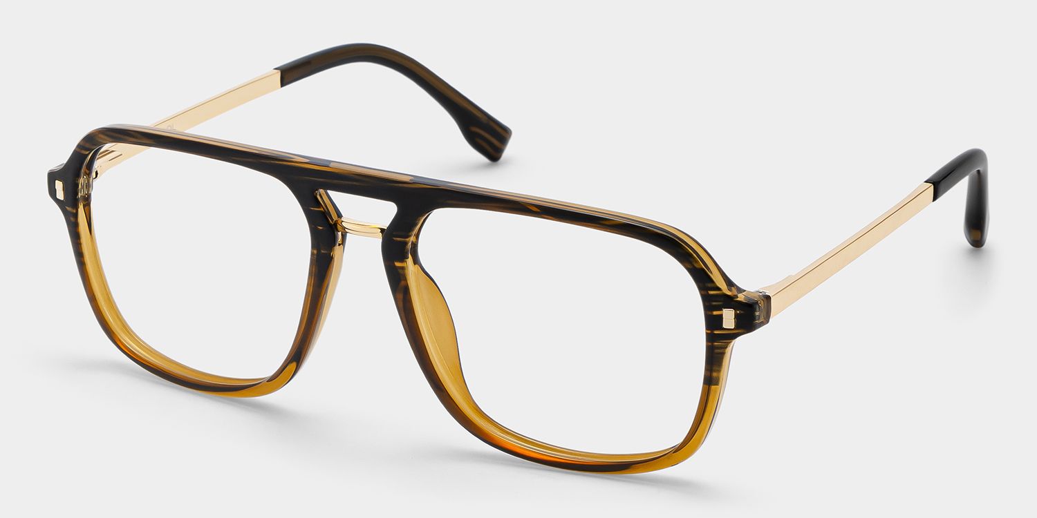 Kilworth Aviator Brown TR90 Frame Glasses | ZEELOOL2