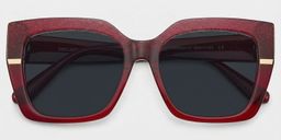 Mavis Red Square Sunglasses1