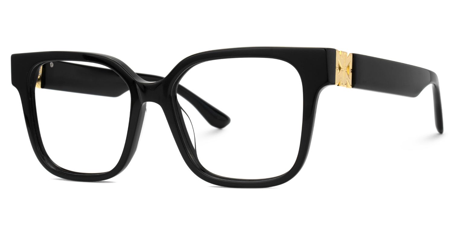 Kerri Oversized Black Square Glasses | Zeelool1