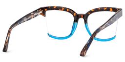 Cadogan Blue Tortoise Square Glasses5