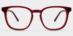 Hailey Red Square Glasses1