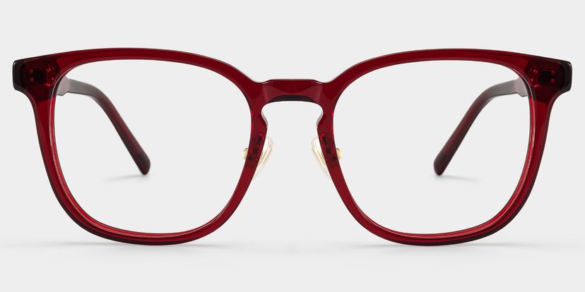 Hailey Red Square Glasses