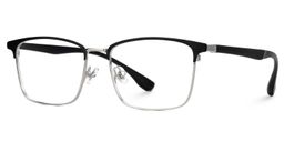 Eaddy Silver Rectangle Glasses1