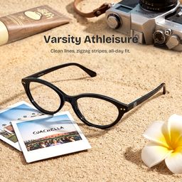 Ashby Black Oval Glasses0