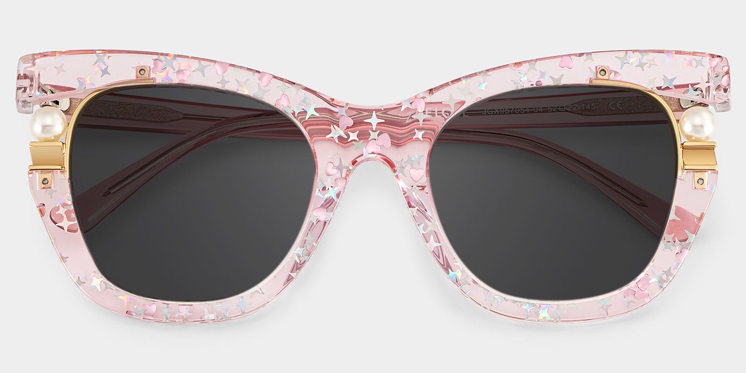 Pearl Pink Cat Eye Sunglasses to Frame Your Face | ZEELOOL1