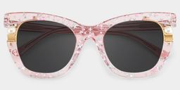 Pearl Pink Cat eye Sunglasses1