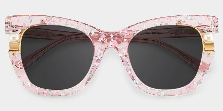 Pearl Pink Cat eye Sunglasses