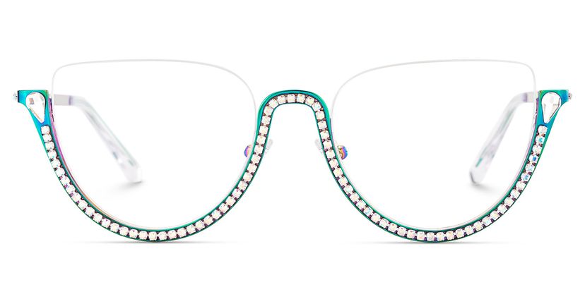 Sparkle Iridescent Cat eye Glasses