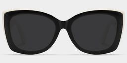 Rosie Black White Butterfly Sunglasses1