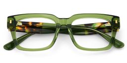 Fulford Green Rectangle Glasses1