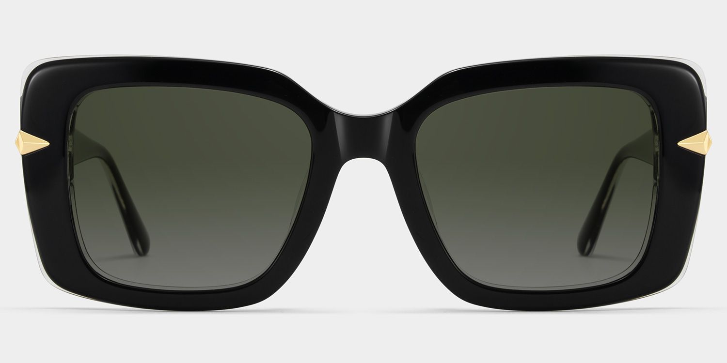 Neon Square Black Polarized Sunglasses2