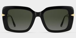 Neon Black Square Glasses2