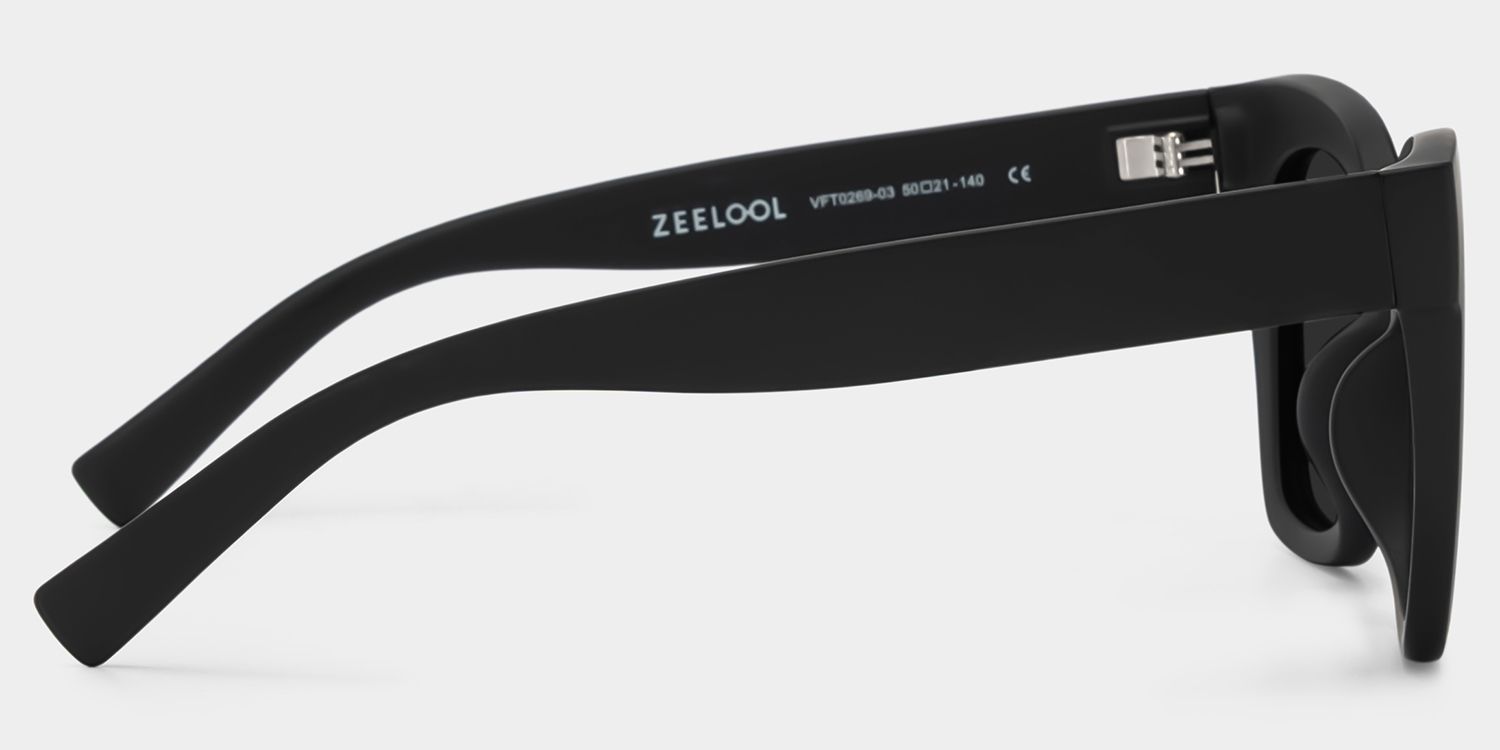 Malcolm Tr90 Black Square Frame Sunglasses | ZEELOOL3