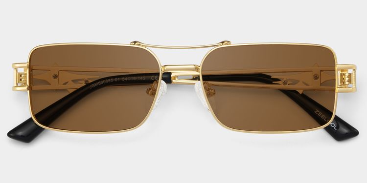 Eric Gold Aviator Sunglasses