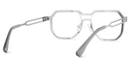 Hype Silver Geometric Glasses6