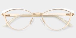 Sydney Gold Cat eye Glasses1