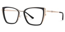 Juniper Black Rectangle Glasses5