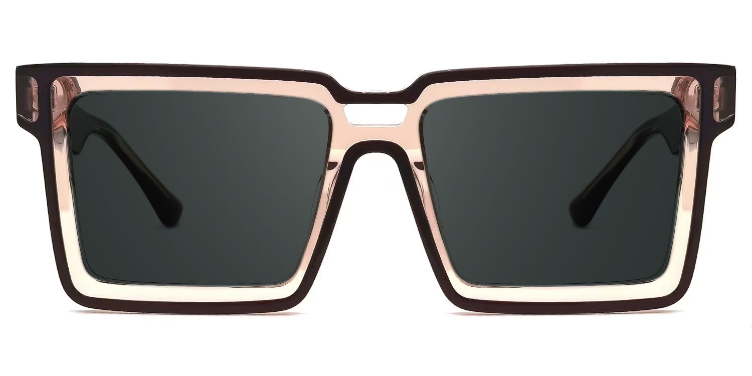 Milian Square Brown Sunglasses for Women & Men | ZEELOOL0