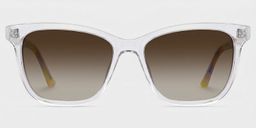 Faith Clear Rectangle Sunglasses0