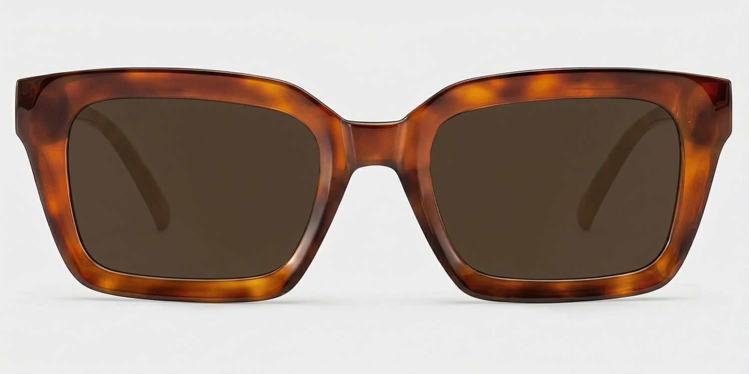 Marley Rectangle Style Tortoise Frame Sunglasses | ZEELOOL0
