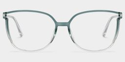Rodz Gray Green Square Glasses0