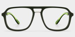 Ryder Green Aviator Glasses1