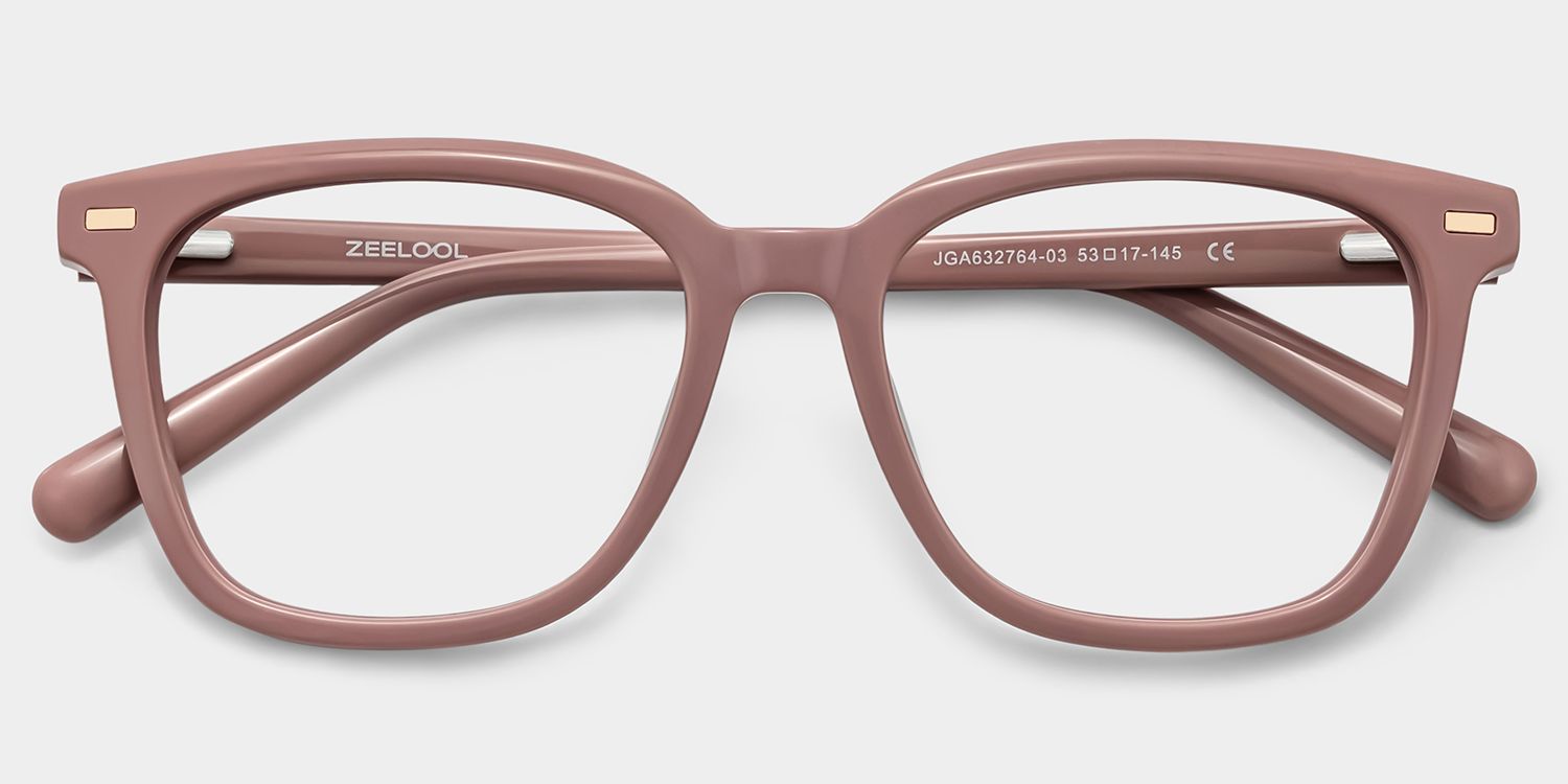 Lana Brown Square Acetate Frame Glasses for Women | ZEELOOL2