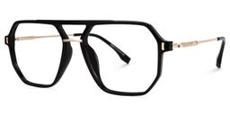 Lizbeth Black Aviator Glasses1