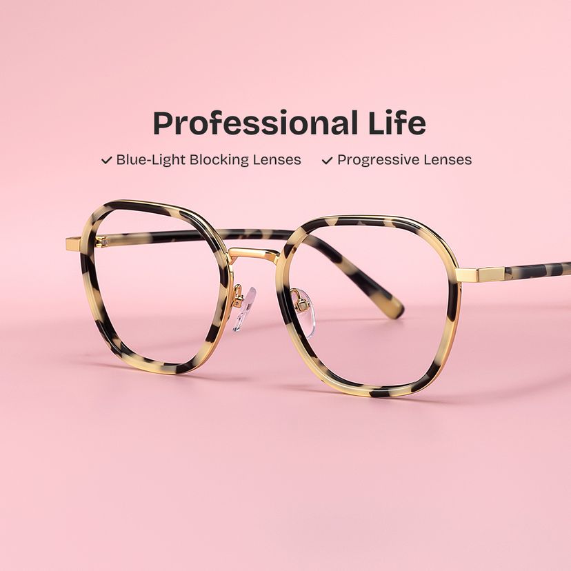 Mitchell Tortoise Geometric Glasses