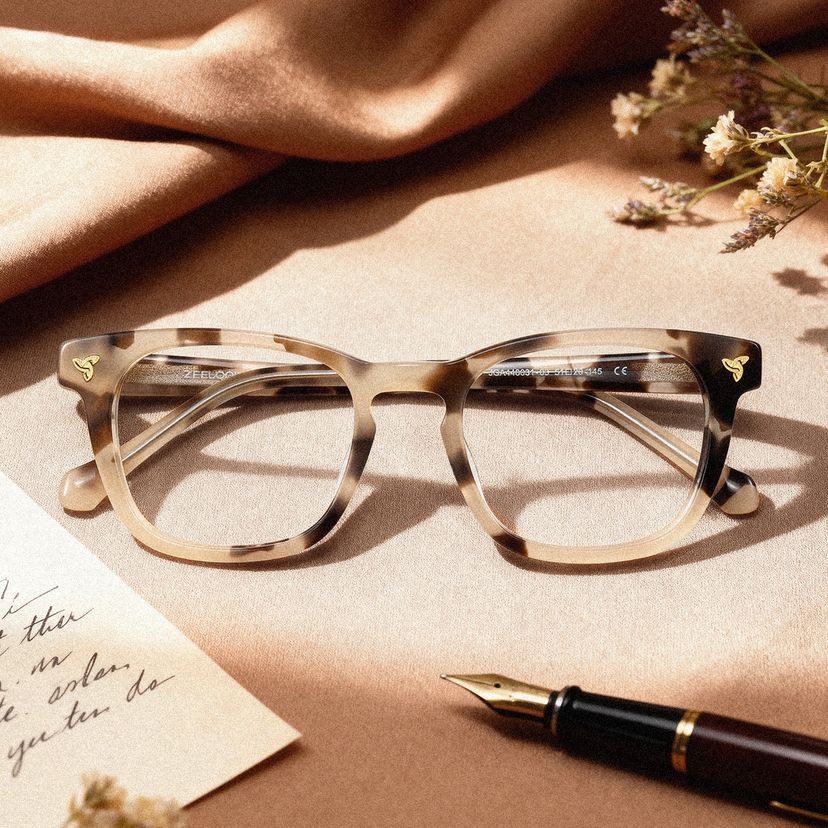 Heather Tortoise Square Glasses