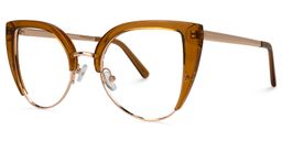 Brewer Brown Cat eye Glasses1