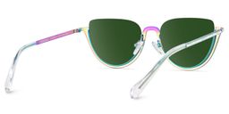 Sparkle Iridescent Cat eye Sunglasses4