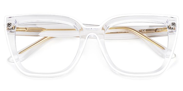 Mirta Clear Square Glasses
