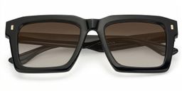 Kenish Black Square Sunglasses1