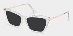 Juliet Clear Rectangle Sunglasses2