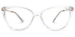 Brandi Clear Cat eye Glasses0