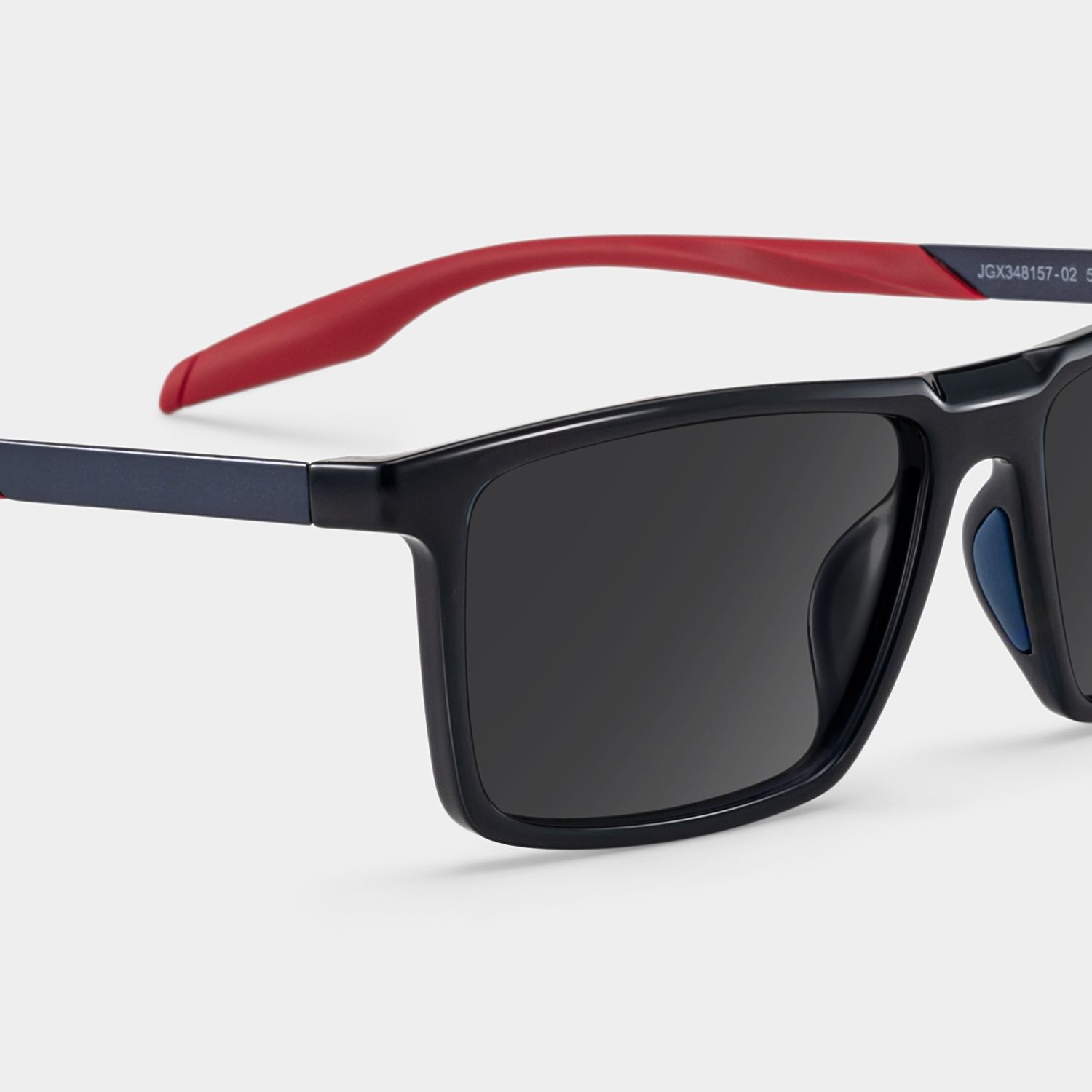 Active Rectangle Black Sunglasses for Women & Men | ZEELOOL4