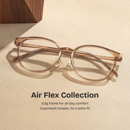 Amanda Beige Round Glasses0