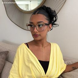 Dacarine Black Gold Square Glasses5
