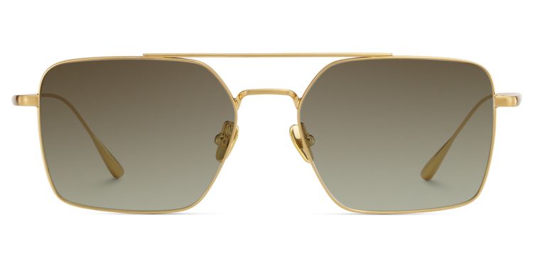 Jensen Gold Aviator Sunglasses