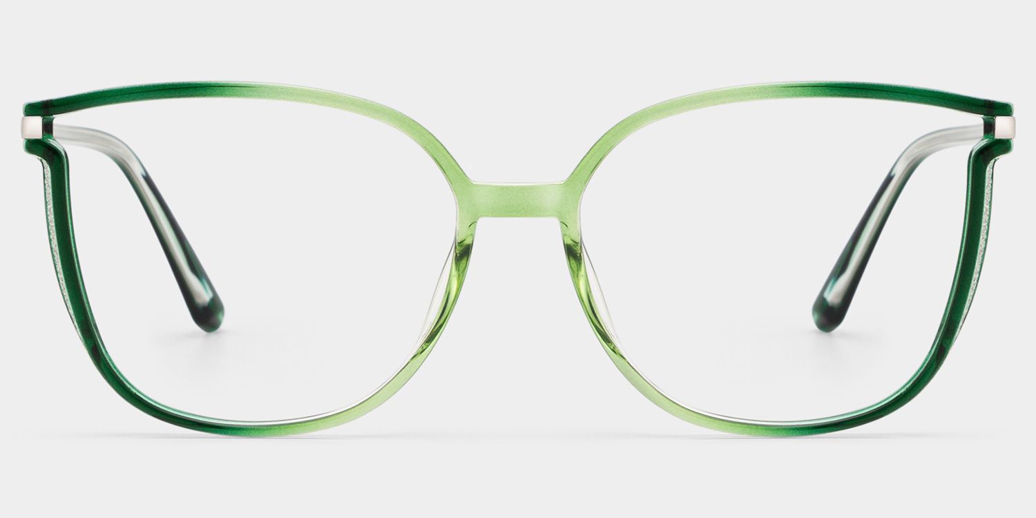 Rodz Green Square Eyeglasses with Affordable Frame | ZEELOOL0
